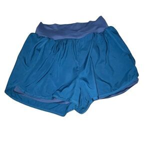Women's Blue Athletic Running Shorts